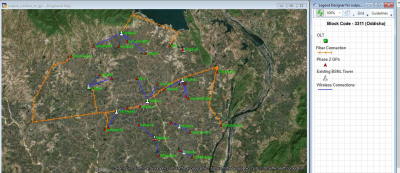 Large scale deployment planning for fibre and wireless: BharatNet planning and validation