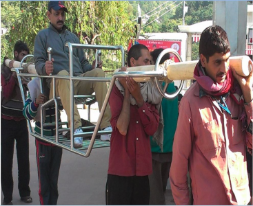 Lightweight palkhi designed for use at Shri Mata Vaishno Devi shrine