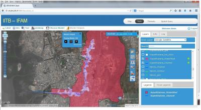 Web GIS based integrated flood assessment model