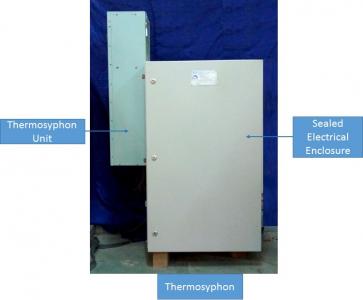 Thermosyphon system for electronics cooling